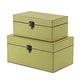 Cheungs Set of 2 Green Finished Storage Boxes - On Sale - Bed Bath ...