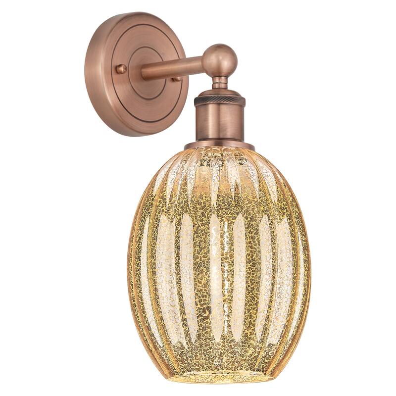Innovations Lighting Endless Possibilities Edison - Preston - 1 Light 6" Bulb Shade Sconce - Mercury/Antique Copper