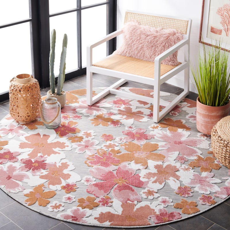 SAFAVIEH Cabana Evtimiya Indoor/ Outdoor Waterproof Transitional Rug