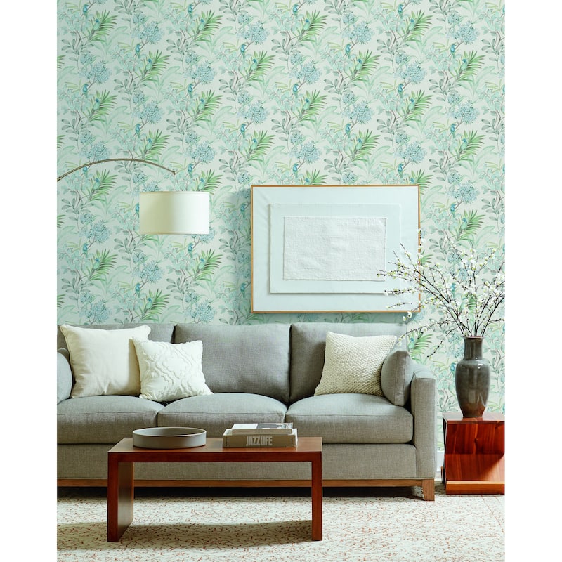Reagan, Handpainted Songbird 27 In X 27 Ft = 60.8 Sq Ft Wallpaper