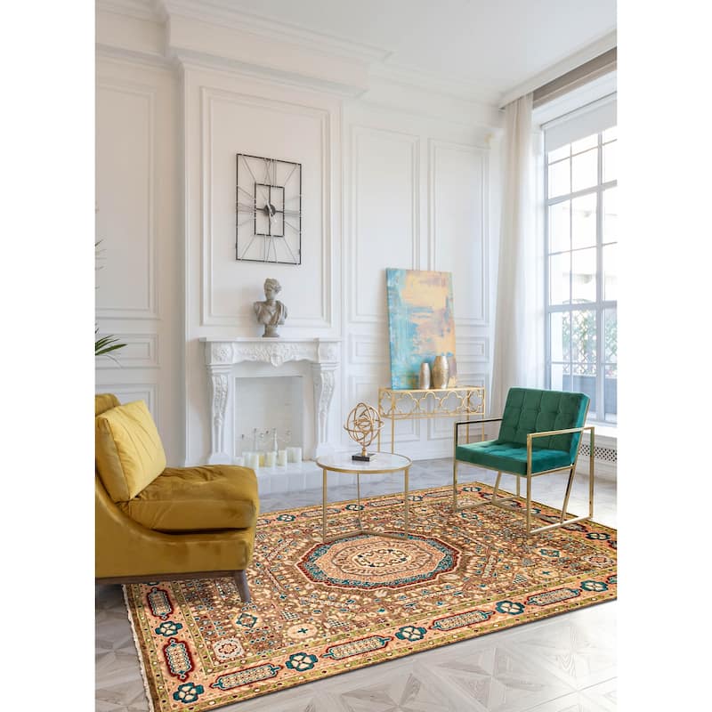 ECARPETGALLERY Hand-knotted Jules Serapi Brown Wool Rug - 10'1 x 13'10