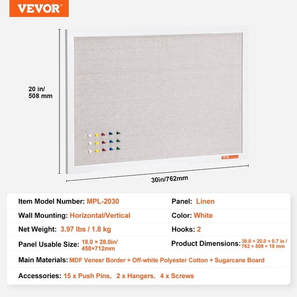 dimension image slide 2 of 4, White/Enclosed/Large Cork Board Monthly Calendar Whiteboard & Cork Board Combo