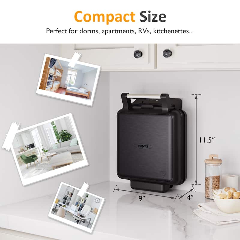 4-Slice Belgian Waffle Maker