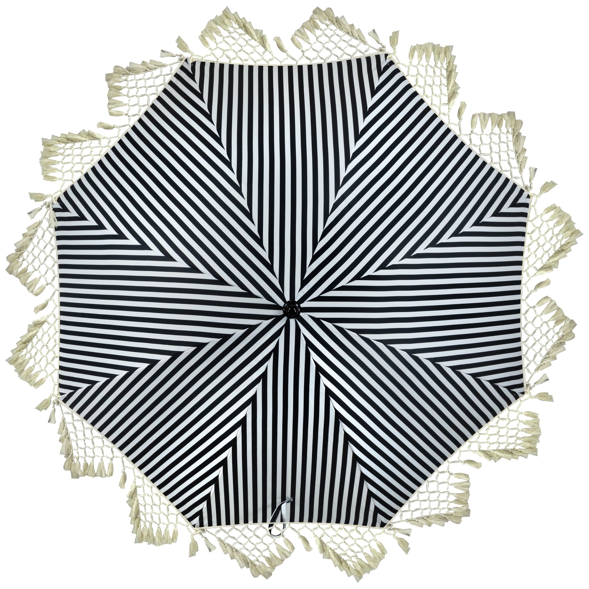 black and white stripes patio umbrella Elsa Fashion Line 9' - / Aluminum pole resists rust thanks to a crisp white powdercoat GARDEN 9 Ft Patio Umbrellas