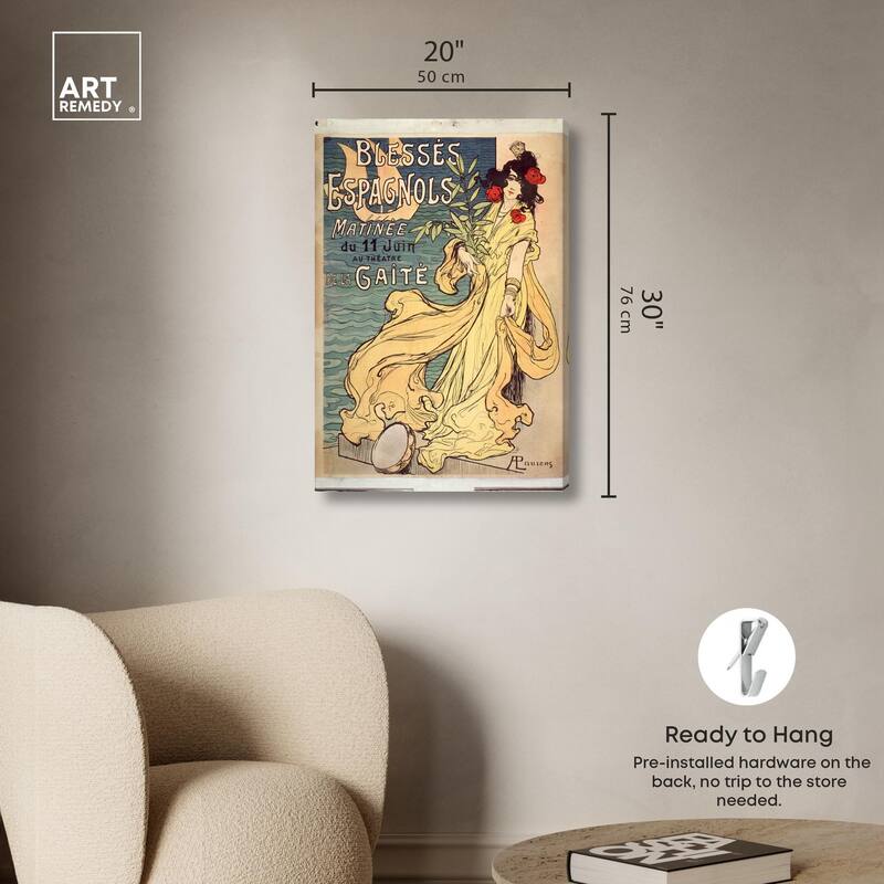Spanish Dance Canvas by Art Remedy, Gallery Wrapped