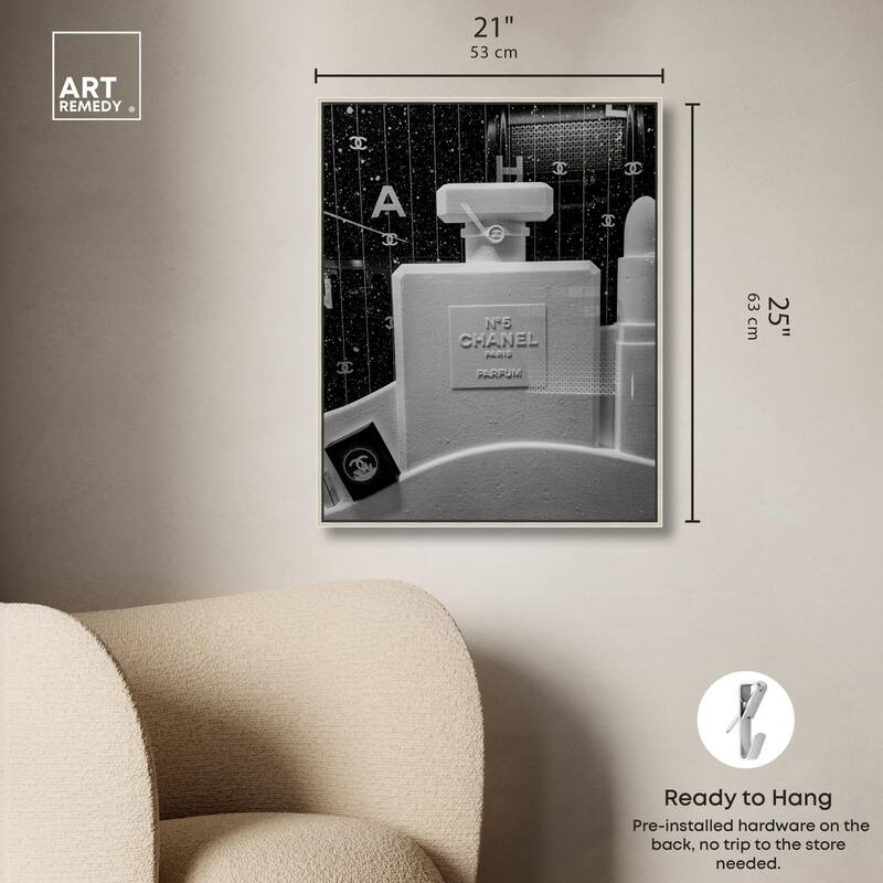 Sculptural Number 5 Canvas by Art Remedy