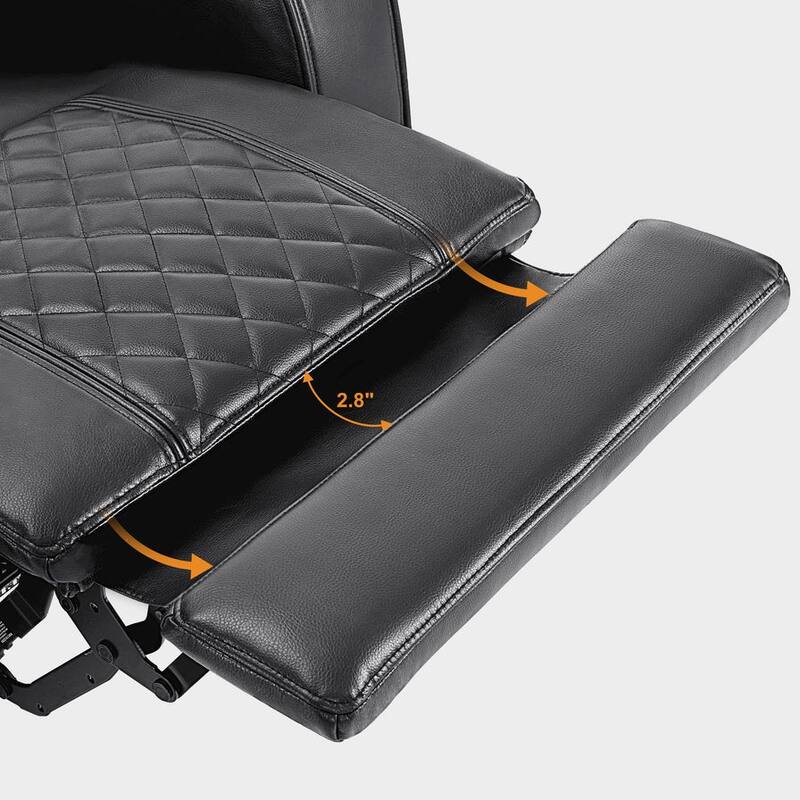 MCombo Power Recliner Chair, Electric Reclining Sofa with Adjustable Headrest and USB & Type Port, Faux Leather HTS432
