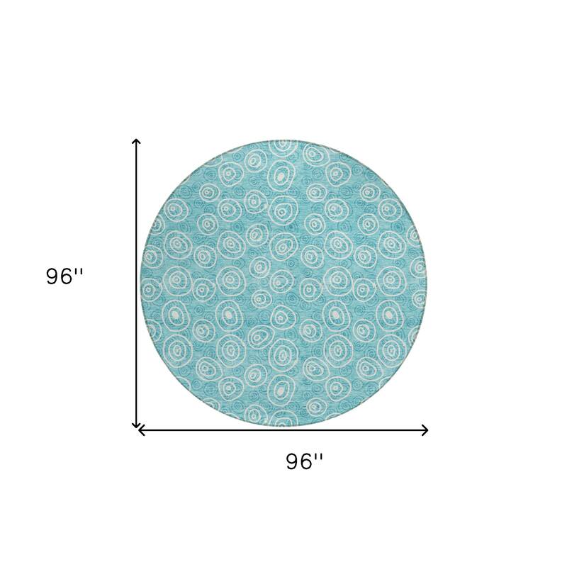 HomeRoots Geometric Transitional Rectangle Outdoor Rug