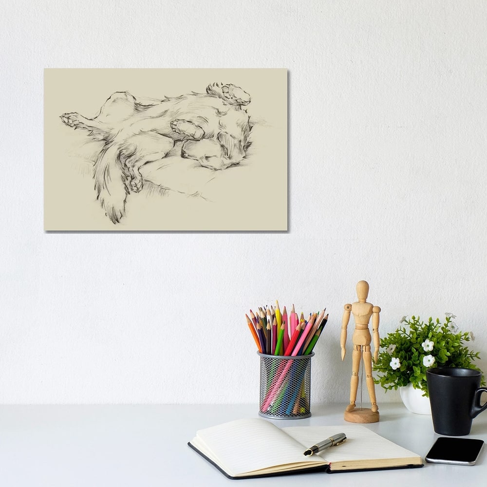 iCanvas "Dog Tired II" by Ethan Harper Canvas Print