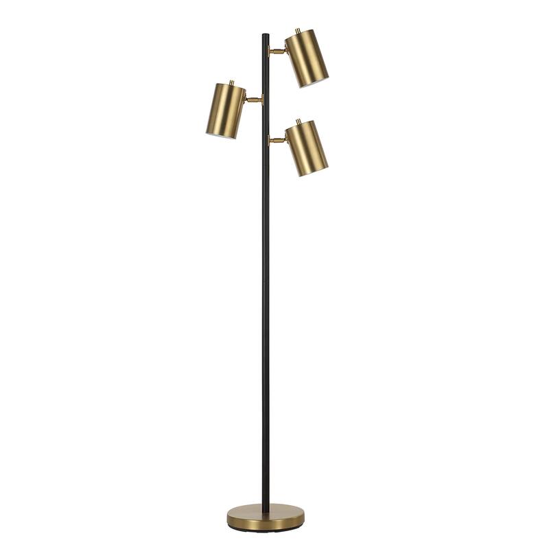 Mosaic 63.5" Height Floor Lamp, Yellow - 10 x 13.25 x 63.5"