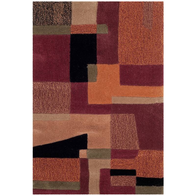 SAFAVIEH Handmade Rodeo Drive Skyla Mid-Century Abstract Wool Rug - 2' x 3' - Multi
