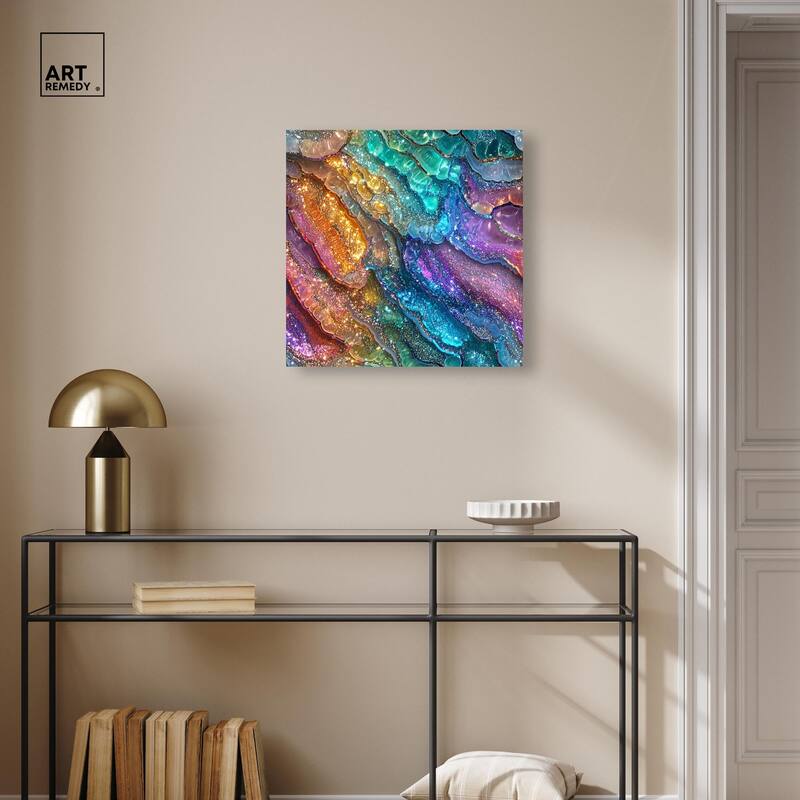 Glittering Spectrum I Canvas by Art Remedy, Gallery Wrapped