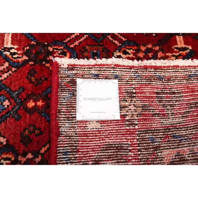 ECARPETGALLERY Hand-knotted Andelz Red Wool Rug - 4'8 x 13'6