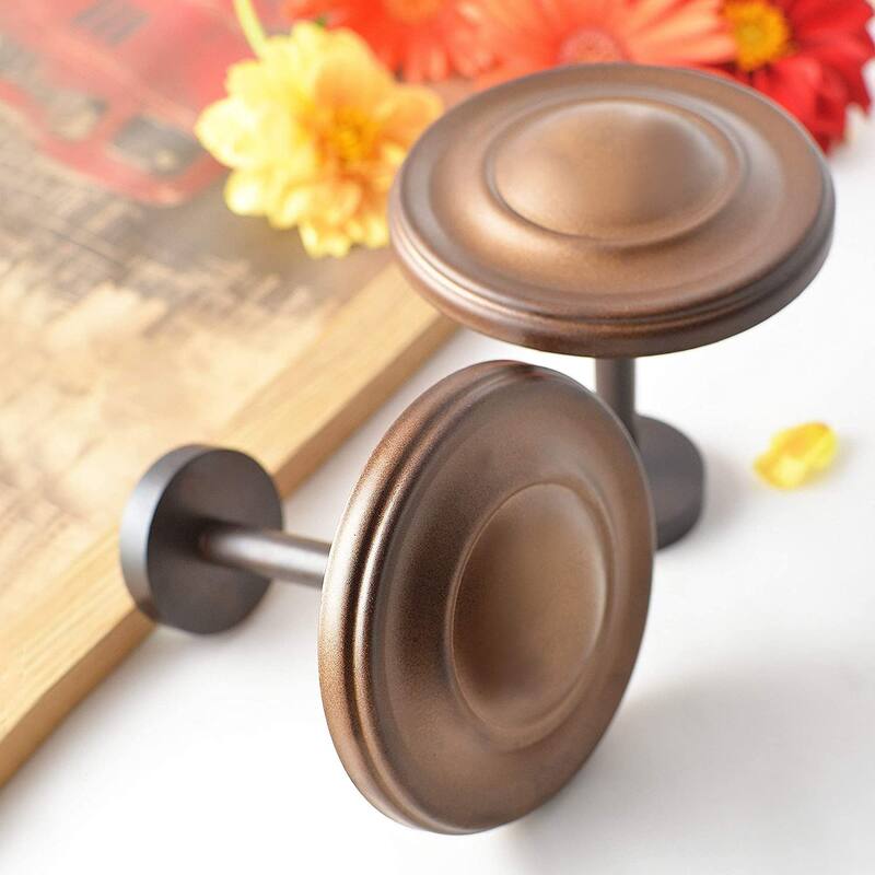 2 Pcs Curtain Holdback for Curtains Wall Mounted Metal Drapery Hook for Door Window Treatment- By Deco Window