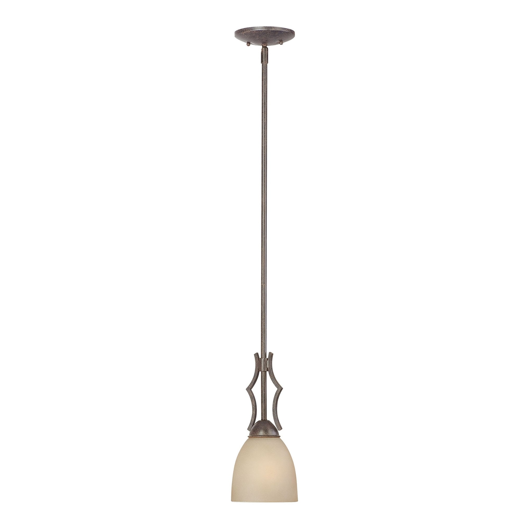 Mini Hanging Ceiling Pendant Light with Dome Shade - 12" - Sable Bronze Finish