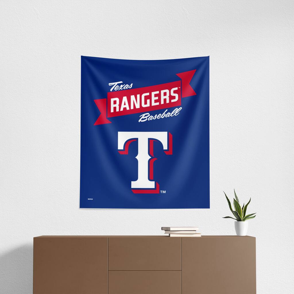 MLB Premium Rangers Printed Wall Hanging - 34"x40"