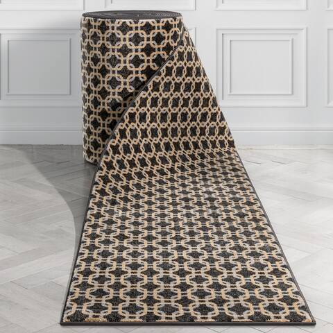 Custom Size Runner Baldwin Levi Glam Modern Geometric Stair Rug