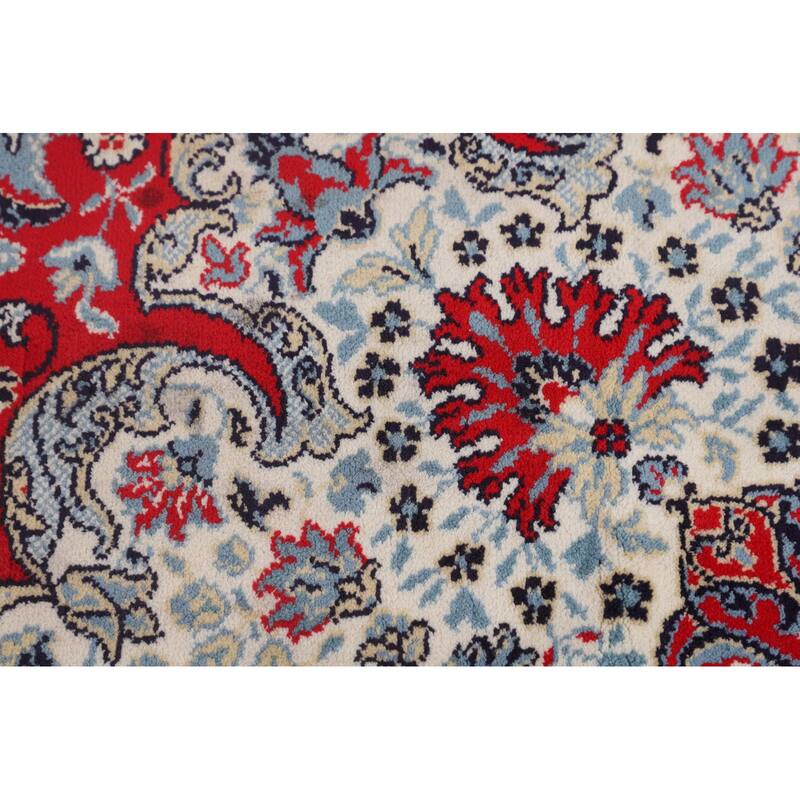 Floral Kashan Area Rug Machine Made Carpet - 9'7" x 12'6"