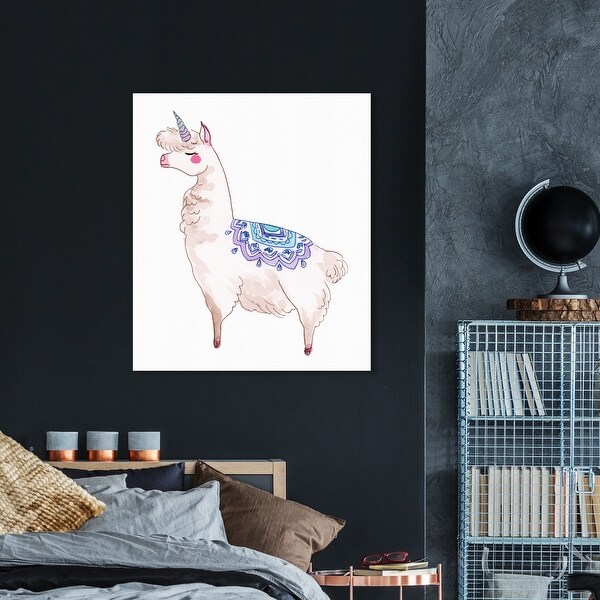 Oliver Gal Llama Fantasy and Sci Fi Wall Art Canvas Print