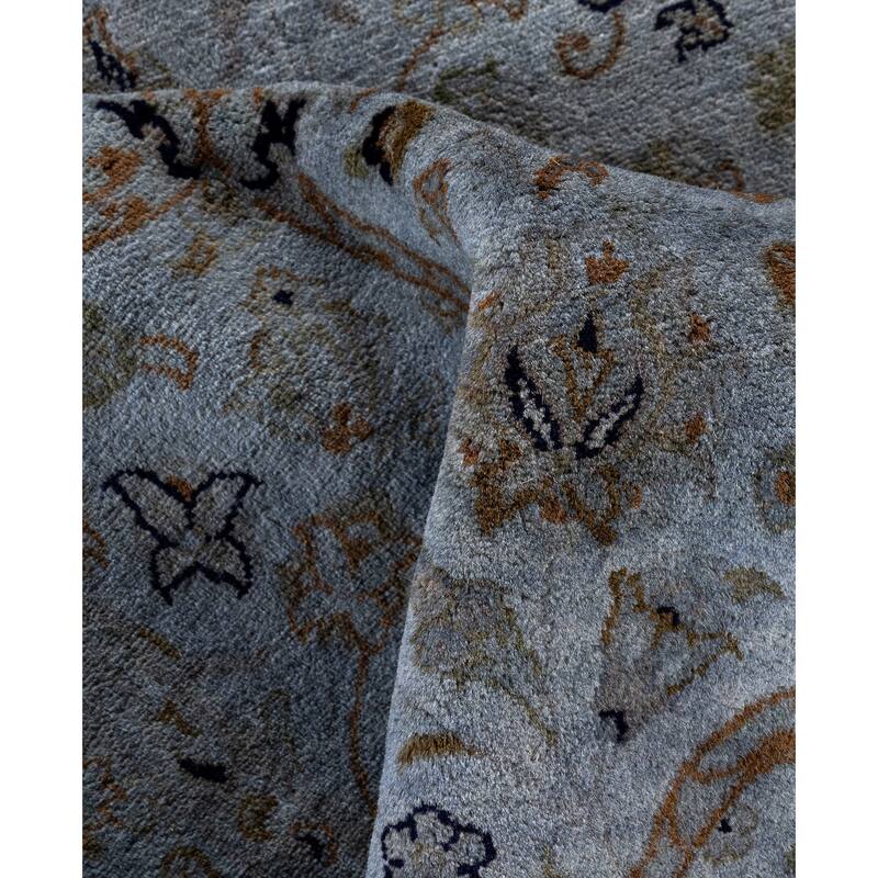 Overdyed One-of-a-Kind Hand-Knotted Area Rug - Gray - 8' 1" x 10' 2"
