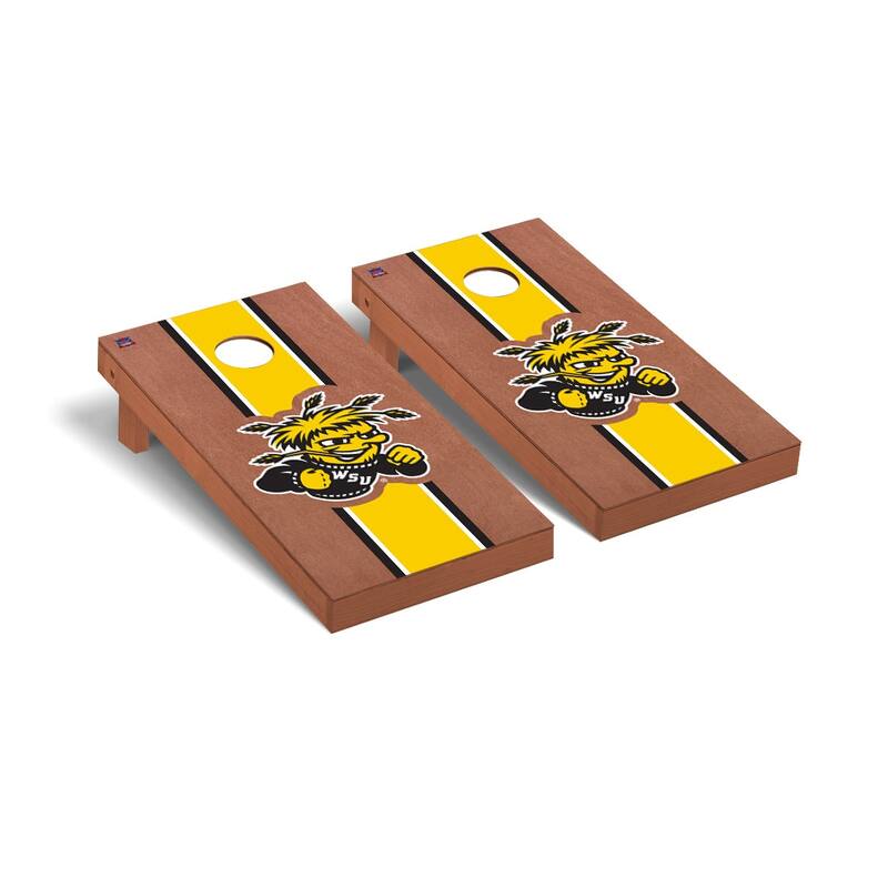 Wichita State Shockers 2x4 Pro Cornhole Boards - V3 - Include Team Bags + Carry Case