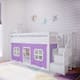 Option White with Purple/White Curtain