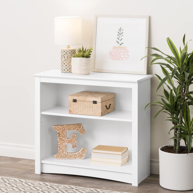 2-shelf Bookcase - 31.5" W x 29" H x 13" D