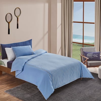 Lacoste Hollis Stripe Cotton Comforter Set