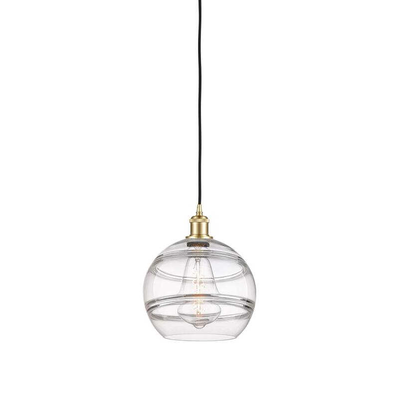 Innovations Lighting 516-1P-12-10 Rochester Pendant Rochester 10" Wide - Satin Gold / Clear