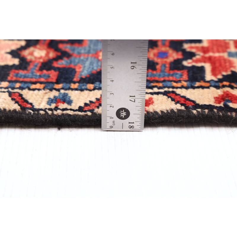 ECARPETGALLERY Hand-knotted Anatolian Vintage Dark Navy Wool Rug - 4'1 x 6'10