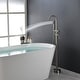 preview thumbnail 22 of 54, Freestanding Double Handle Clawfoot Tub Faucet - 8" x 47"