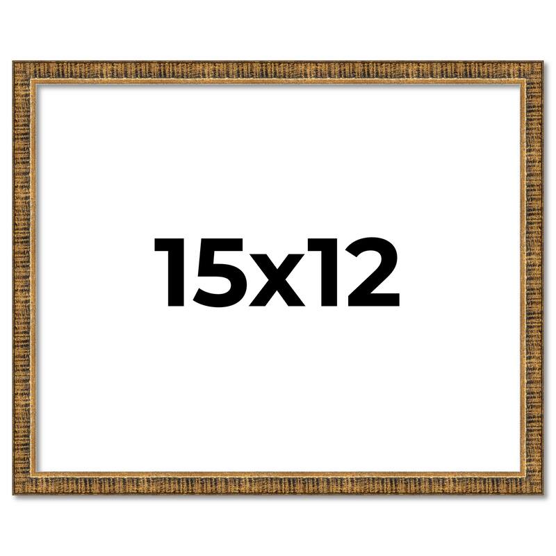 15x12 Frame Gold Kingsley Distressed Solid Wood Picture Frame Width