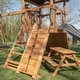 preview thumbnail 18 of 36, Backyard Discovery Endeavor II Cedar Wood Swing Set, Slide, Play Deck
