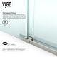 preview thumbnail 8 of 8, VIGO Winslow Frameless Sliding Shower Enclosure