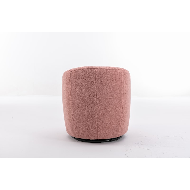 Teddy Fabric Swivel Accent Armchair Barrel Chair