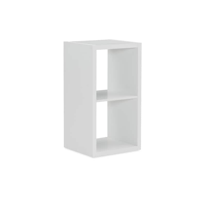 Linon Alaric 2 Cubby Storage Cabinet - White