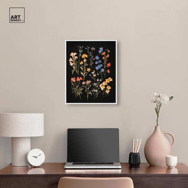 Darkling Daisies II Canvas by Art Remedy