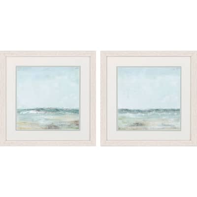 Cape Cod S/2 Framed Art Under glass