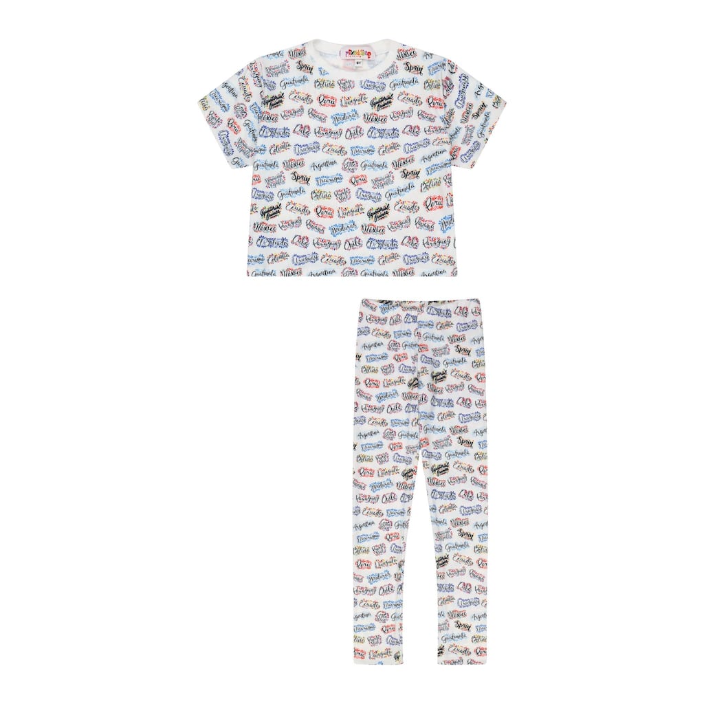 Mixed Up Clothing Girls Paises Legging Set