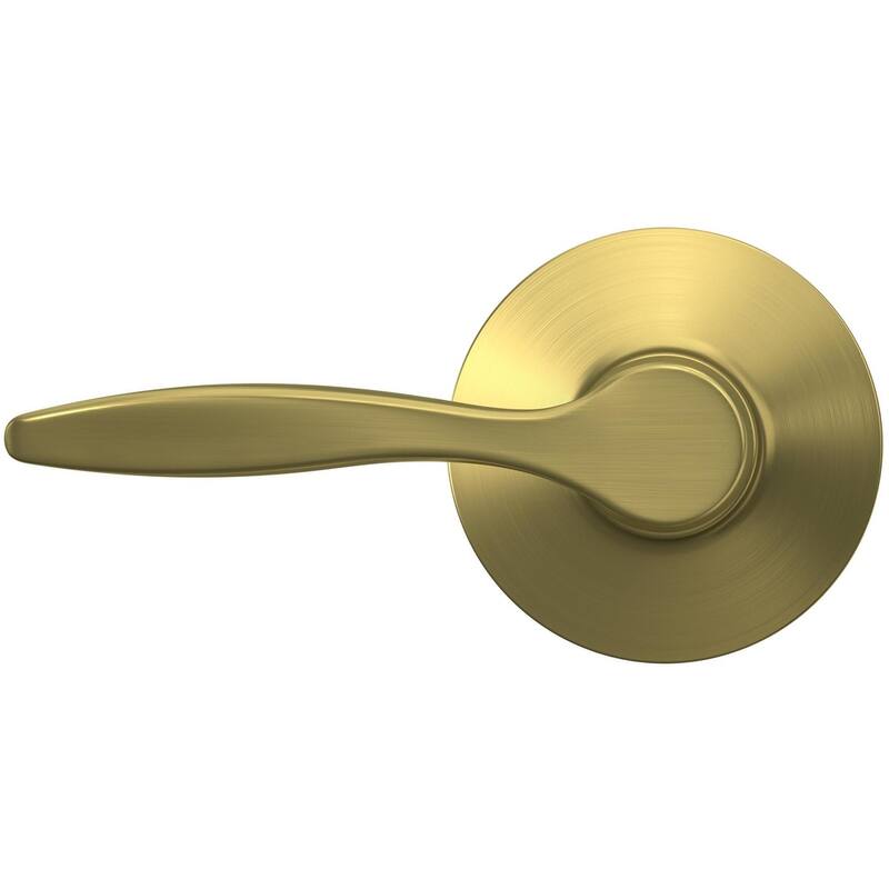 Schlage F10-DEL Delfayo Passage Door Lever Set with Plymouth Trim