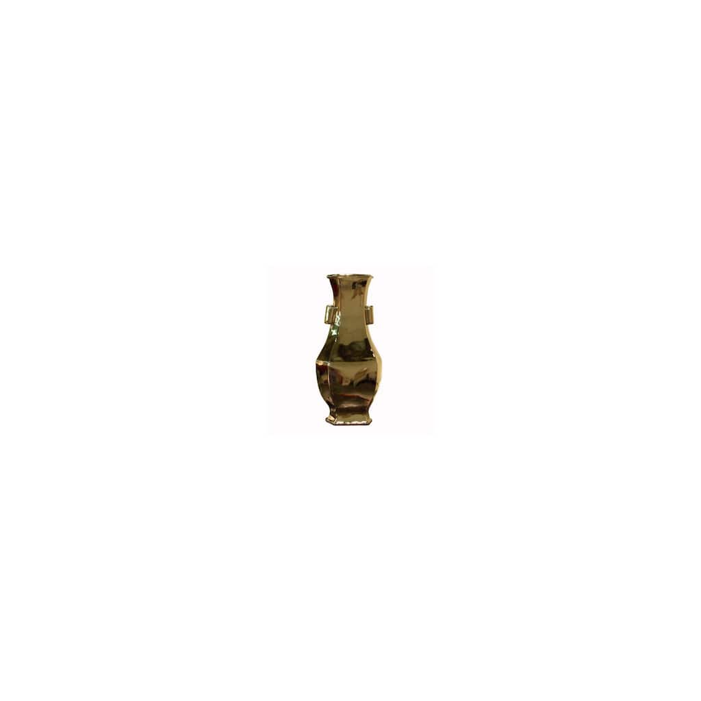 Hex Wide Lip Floor Vase