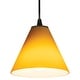 preview thumbnail 4 of 3, Access Lighting Martini - Glass Pendant - Cord - Oil Rubbed Bronze Finish - Amber Glass Shade