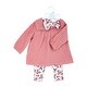 preview thumbnail 3 of 3, Baby Girls 3 Piece Pink Floral Breezy Smock Top, Leggings and Headband Set