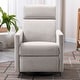 preview thumbnail 41 of 49, Roomfitters Modern Upholstered Rocker Nursery Chair, Plush Seating Glider Swivel Recliner Chair, Beige