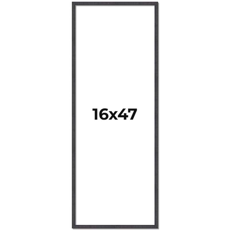16x47 Frame Brown Solid Wood Picture Frame - Complete Modern Photo