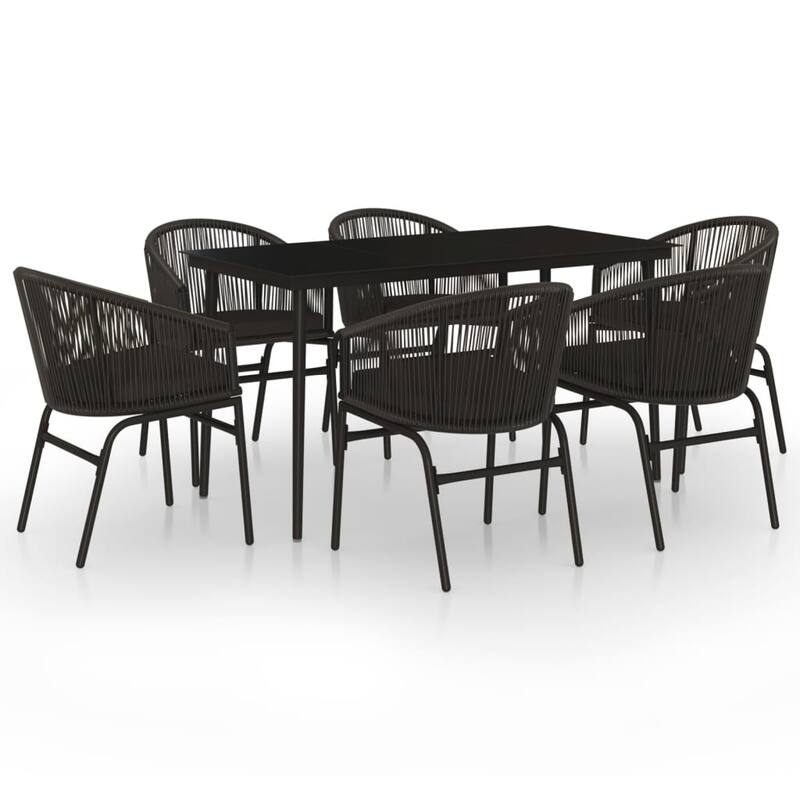 vidaXL Patio Dining Set Outdoor Garden Seat 3/5/7/9 Piece Multi Colors/Sizes