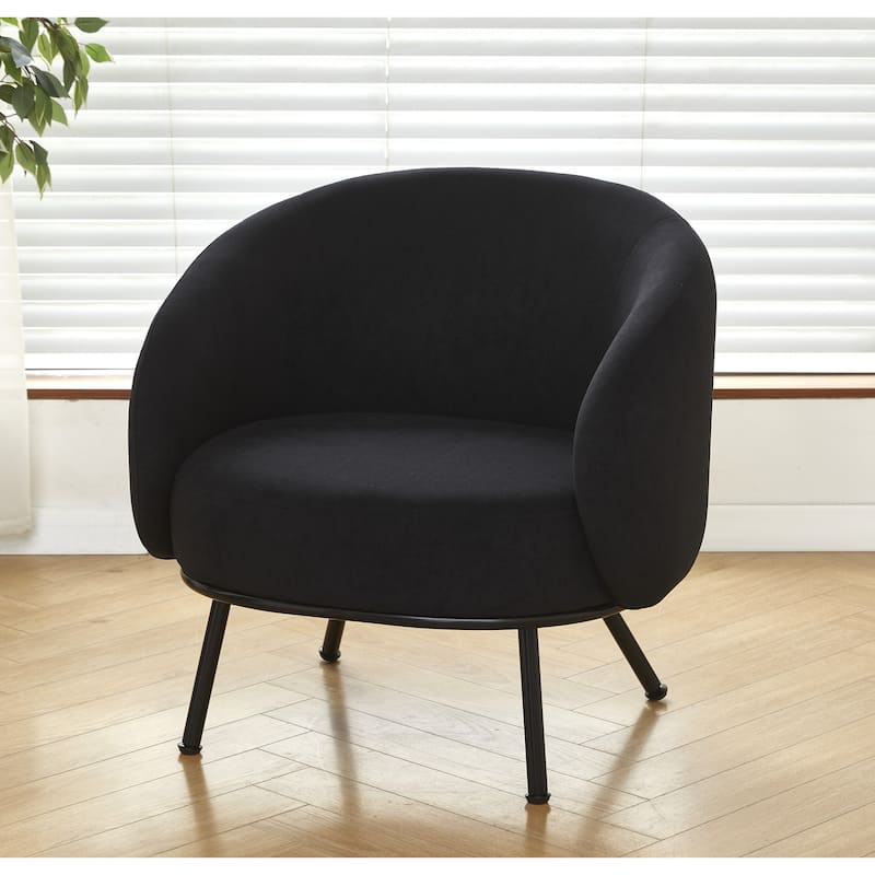 Mid Century Barrel Back Indoor Accent Chair