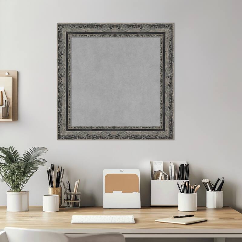 Amanti Art Filigree Gloss Black Framed