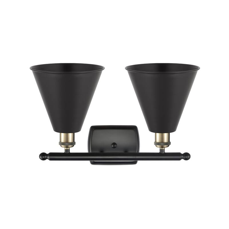 Innovations Lighting 516-2W-11-18 Cone Vanity Cone 2 Light 18" Wide