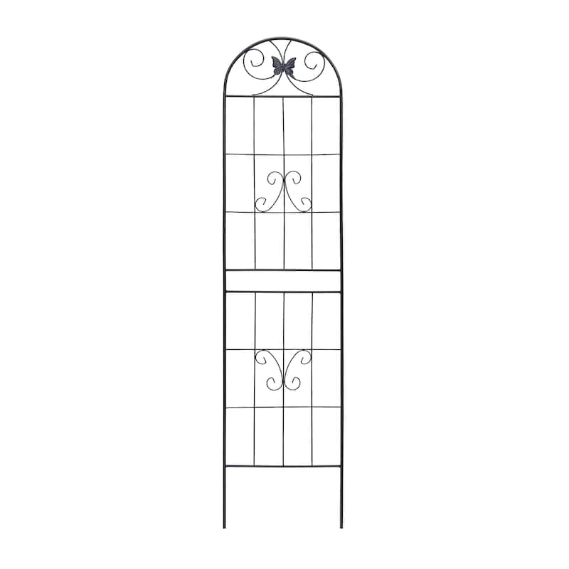 2 Pack Metal Garden Trellis 86.7" x 19.7" Rustproof Trellis for Climbing Plants Outdoor Flower Support